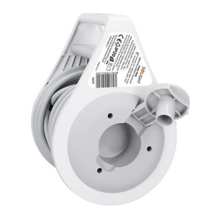 Cabo de extensão em carretel 2 tomadas + USB tipo A e tipo C 10 m