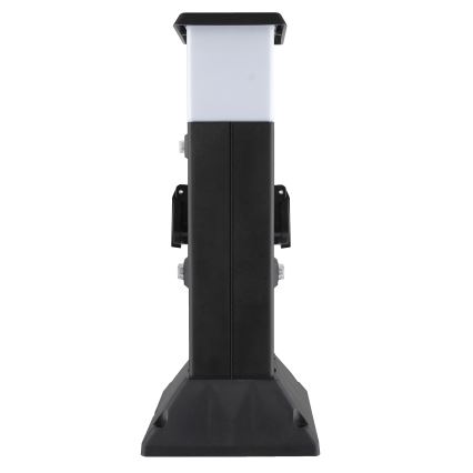Luminária exterior com 2 tomadas 1xE14/15W/230V IP44 preta
