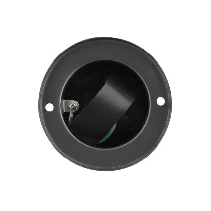 Coluna de tomada exterior 2x230V IP44 preta redonda