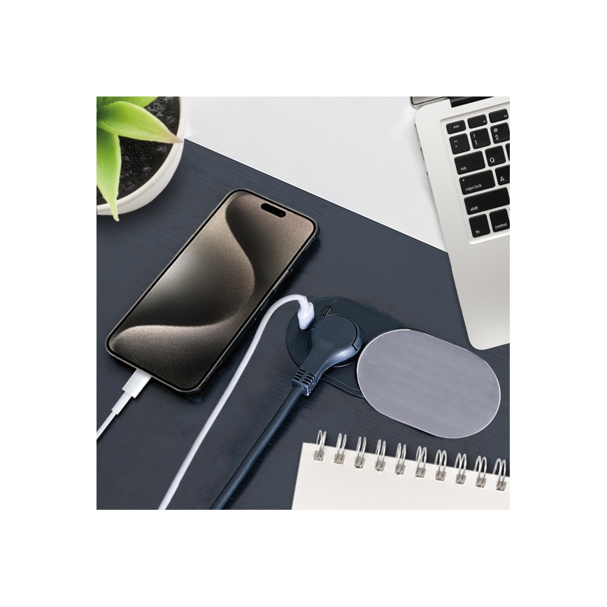 Gaveta embutida 1T + USB A+C