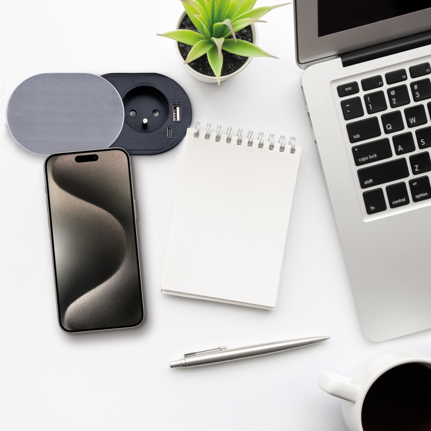 Gaveta embutida 1T + USB A+C