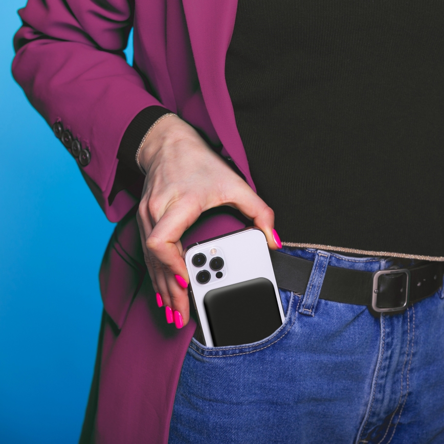 Power Bank 5000 mAh Magsafe preto