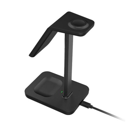 Carregador sem fios 3 em 1 de secretária 23W