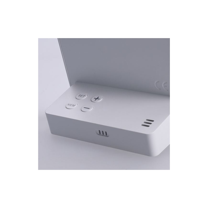 Termómetro digital 5V/2xAAA + 2xAAA branco