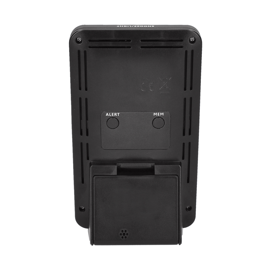 Estação meteorológica com ecrã LCD 2xAA + 2xAA preta