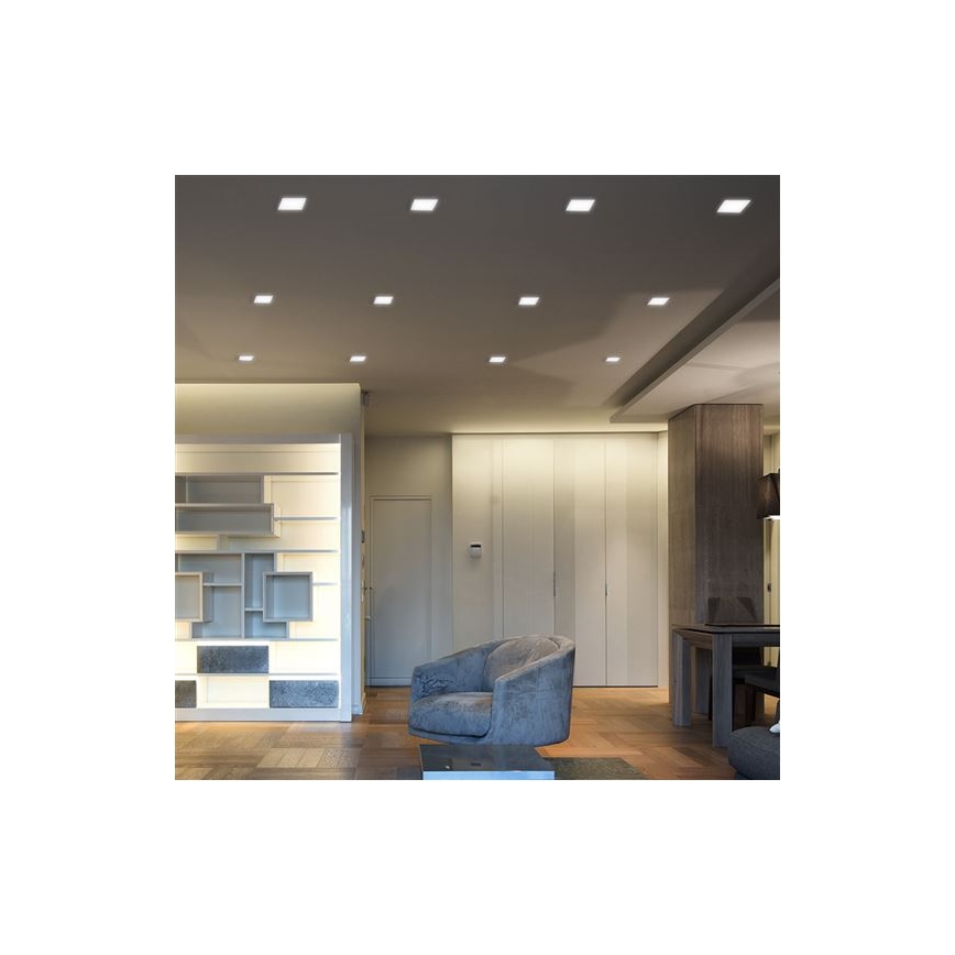 Luminária de embutir LED/24W/230V 3000/4000/6000K 30x30 cm branca