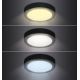 Iluminação de teto LED LED/12W/230V 3000/4000/6000K preto redondo