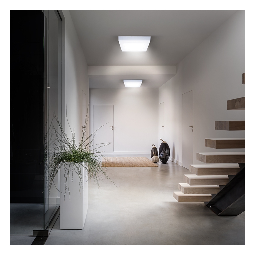 Candeeiro de teto LED 12W/230V 3000/4000/6000K 17x17 cm branco