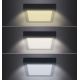 Iluminação de teto LED LED/18W/230V 3000/4000/6000K preto angular
