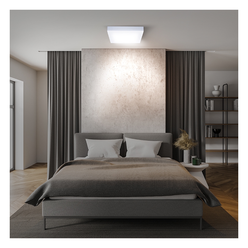 LED Candeeiro de tecto LED/18W/230V 3000/4000/6000K 22,5x22,5 cm branco