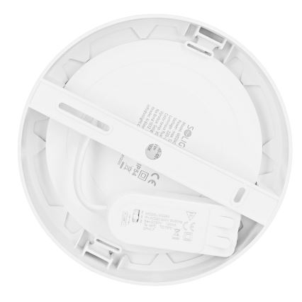 Painel LED 2 em 1 (sobrepor/embutir) 12W / 230V / 3000/4000/6000K / Ø17 cm / IP54 / branco