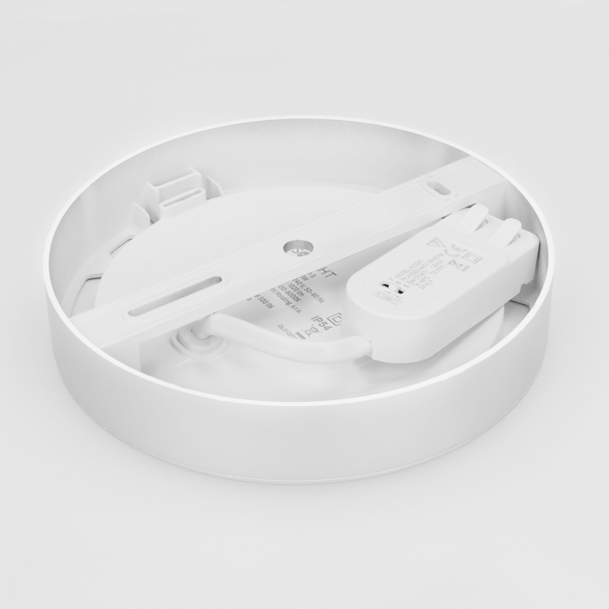 Painel LED 2 em 1 (sobrepor/embutir) 12W / 230V / 3000/4000/6000K / Ø17 cm / IP54 / branco