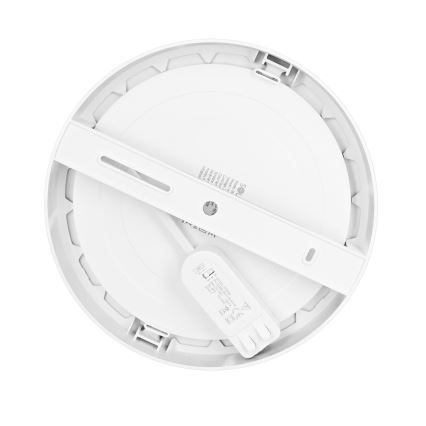 Painel LED 2 em 1 sobrepor/encastrável 18W/230V 3000/4000/6000K Ø22,5 cm IP54 branco