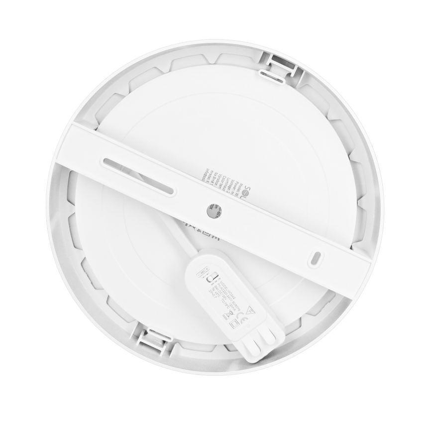 Painel LED 2 em 1 sobrepor/encastrável 18W/230V 3000/4000/6000K Ø22,5 cm IP54 branco