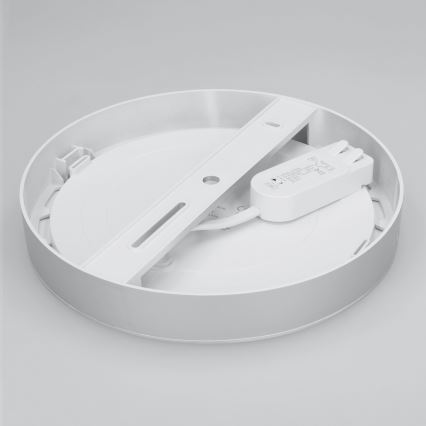 Painel LED 2 em 1 sobrepor/encastrável 18W/230V 3000/4000/6000K Ø22,5 cm IP54 branco