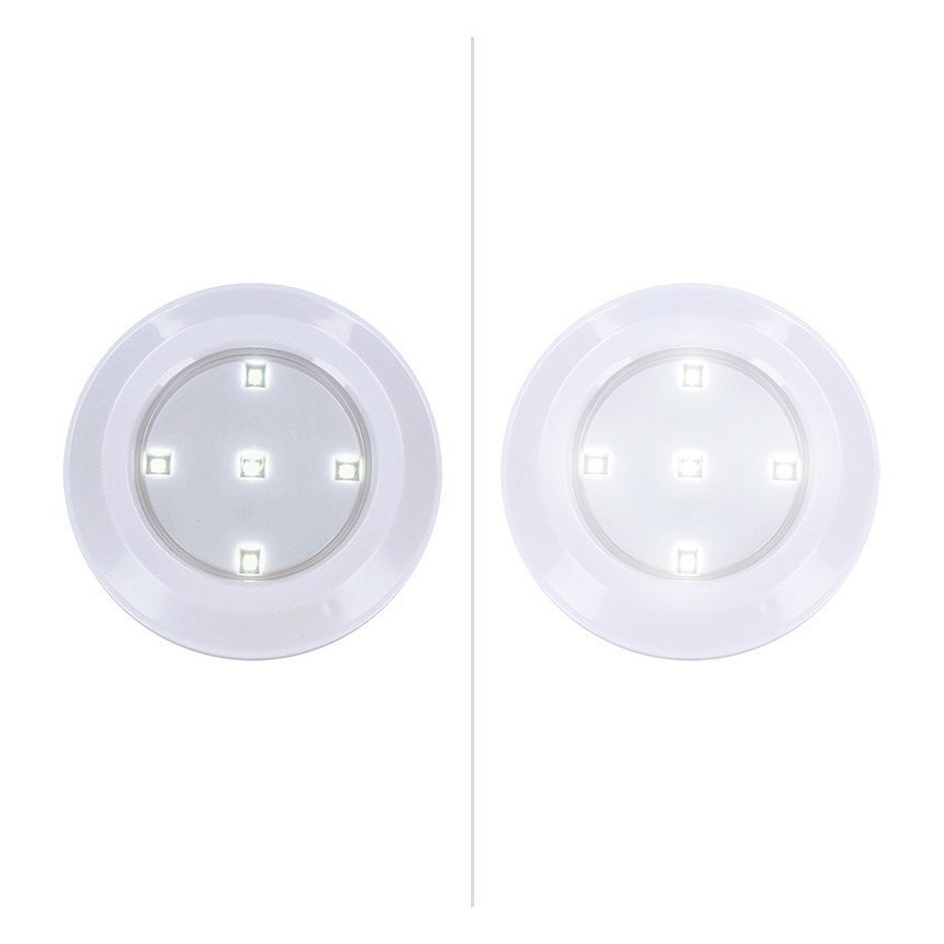 Conjunto de 3 candeeiros LED reguláveis com controlo remoto LED/3xAAA