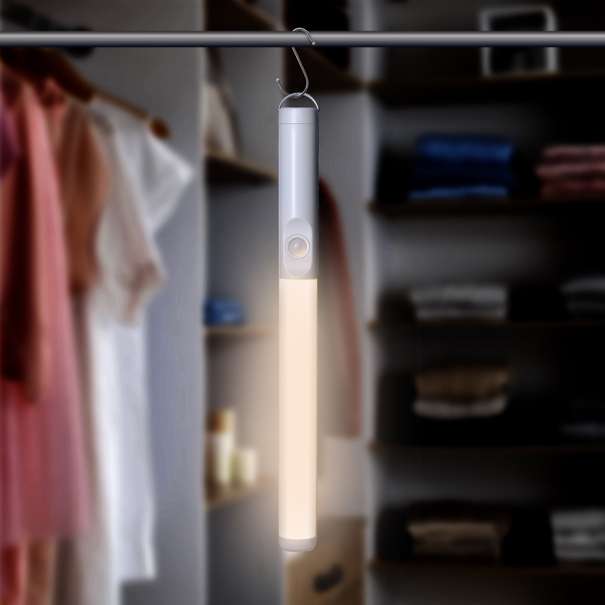 Iluminação LED recarregável para móveis com sensor LED/2,5W/3,7V 3000K 1800mAh