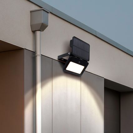Refletor solar LED regulável com sensor de movimento e crepúsculo LED/6W/3,7V 2200 mAh 3000/4000/6500K IP65