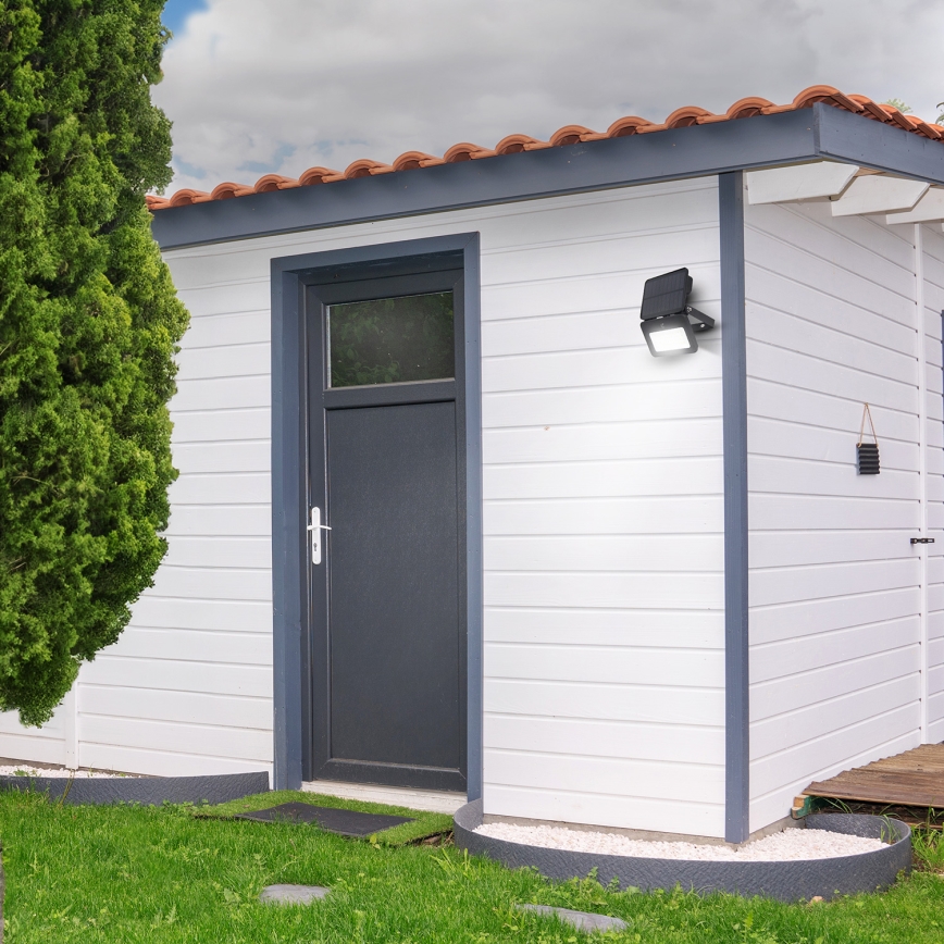 Refletor solar LED regulável com sensor de movimento e crepúsculo LED/6W/3,7V 2200 mAh 3000/4000/6500K IP65