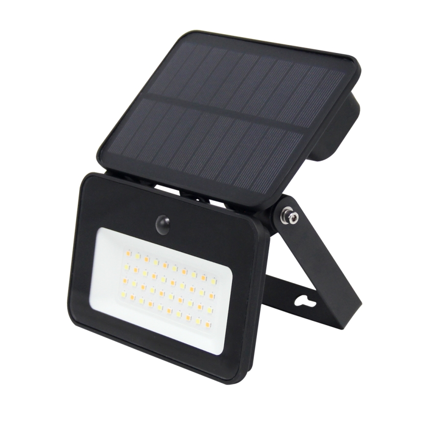 Refletor solar LED regulável com sensor de movimento e crepúsculo LED/6W/3,7V 2200 mAh 3000/4000/6500K IP65