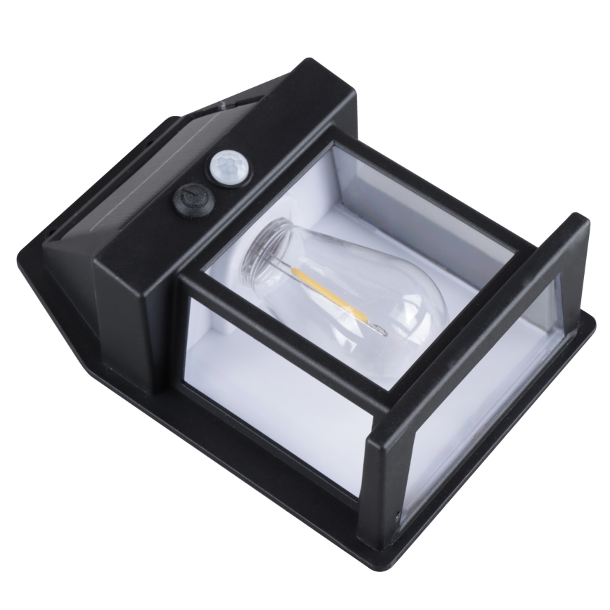 Lanterna solar LED dimerizável com sensor LED/3,7V IP44 1200 mAh