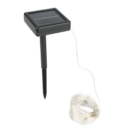 Guirlanda solar decorativa LED, 3,7 V, 800 mAh, 22 m