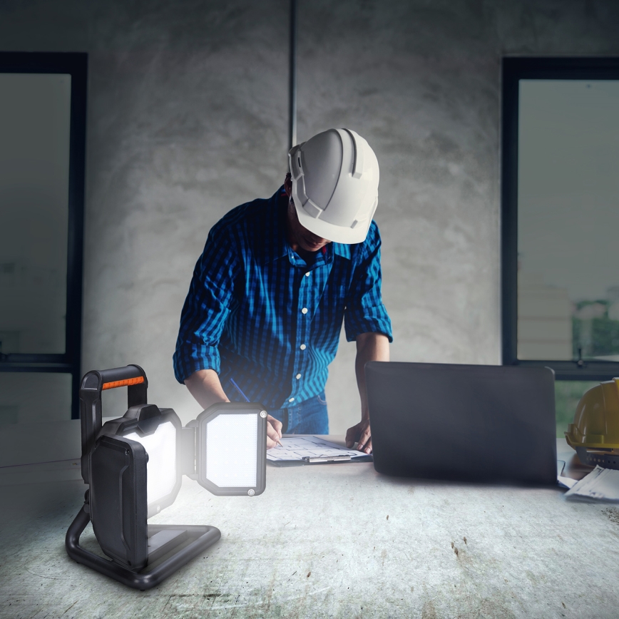 Projetor LED recarregável dimmerizável LED/50W/12000 mAh 4000K IP54