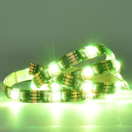 Fita LED RGB regulável para TV LED/6W/5V Wi-Fi Tuya + controlo remoto 0,5m