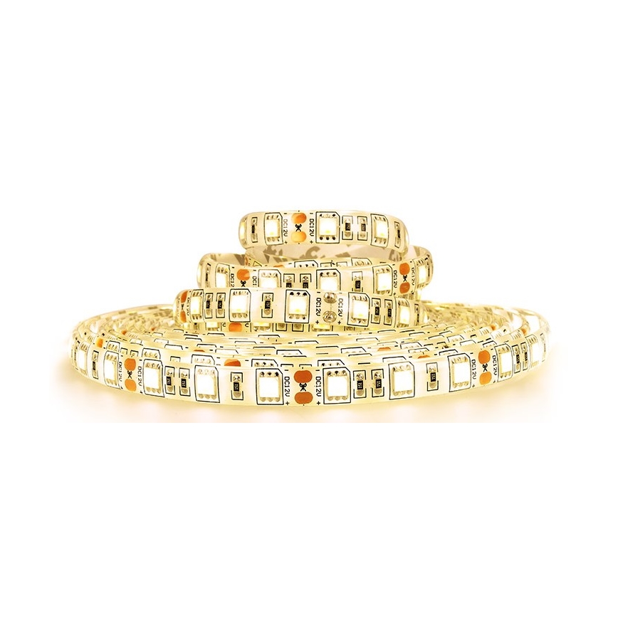 Tira exterior LED LED/72W/12V 5m IP65 branco quente