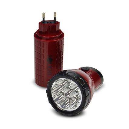 Lanterna recarregável LED 9xLED/4V 800mAh plug-in