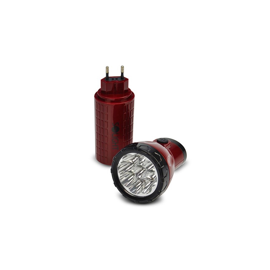 Lanterna recarregável LED 9xLED/4V 800mAh plug-in