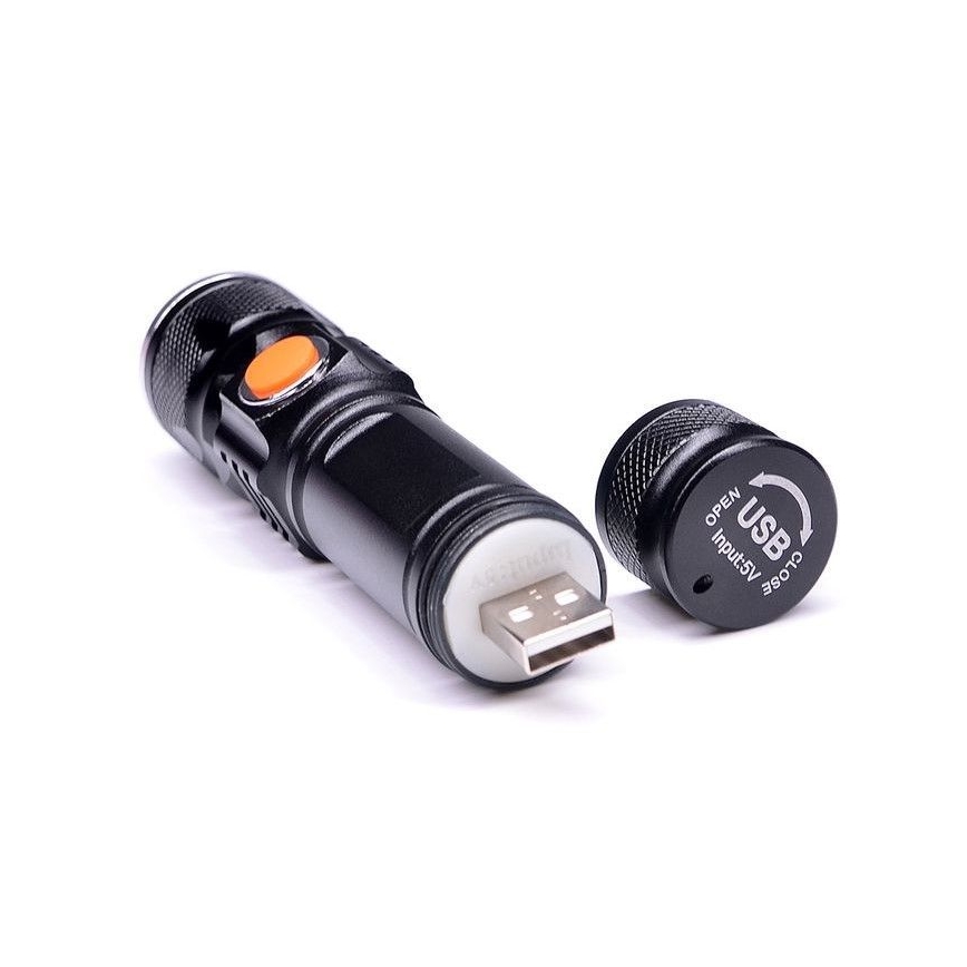 Lanterna recarregável LED USB LED/3W/3,7V IP44