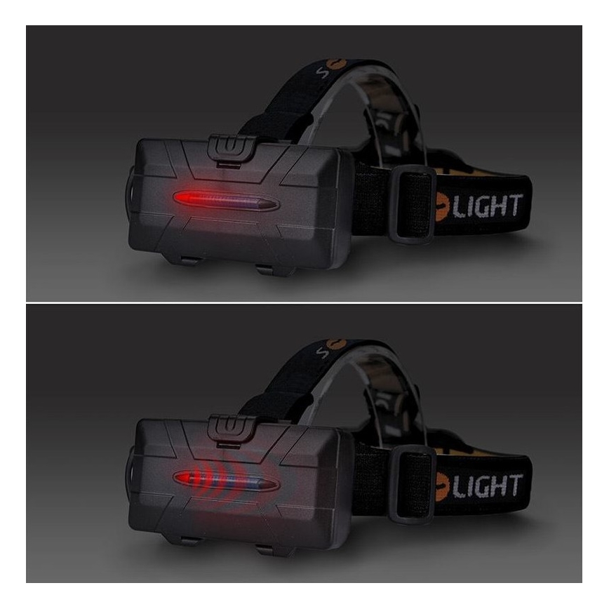 Lanterna de cabeça recarregável LED LED/USB 2200mAh IP44