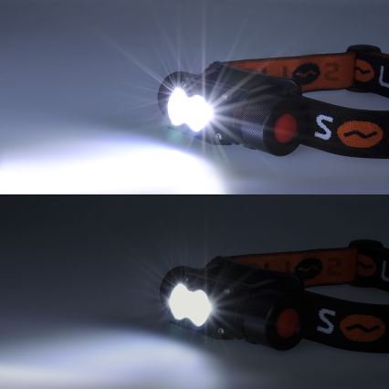 Lanterna de cabeça recarregável LED/2200 mAh 3,7V IP44