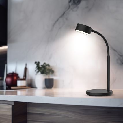 Candeeiro de mesa táctil LED com regulação LED/4,5W/5V 3000/4000/6500K preto