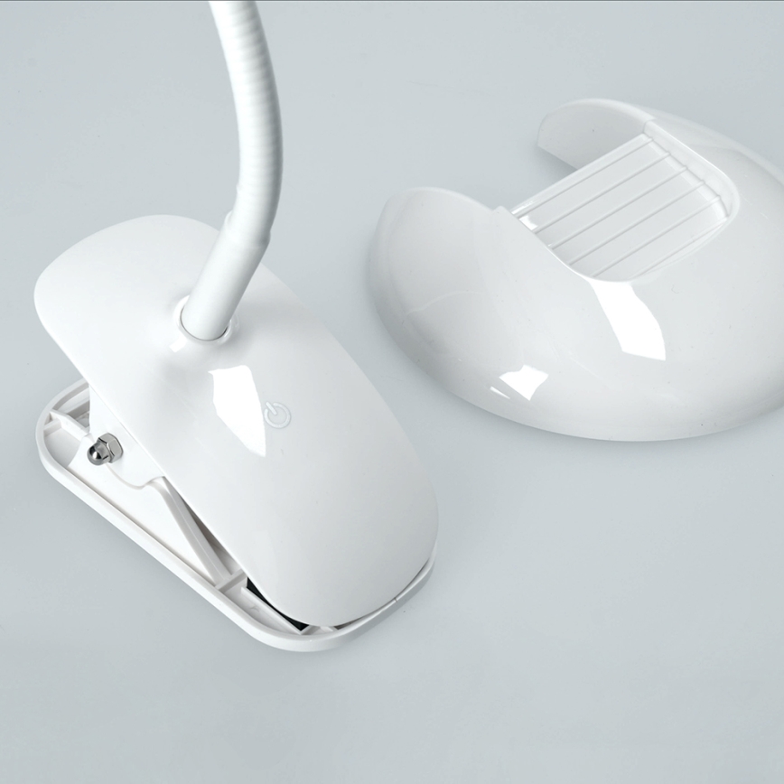 Candeeiro de mesa LED regulação podstavec i klip LED/5W/230V