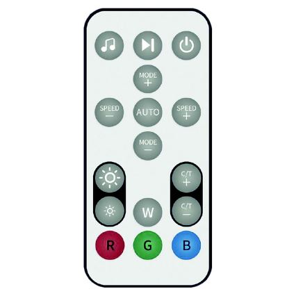 Candeeiro de pé LED RGB regulável RAINBOW LED/18W/230V Wi-Fi Tuya + controlo remoto