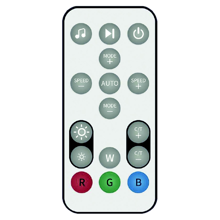 Candeeiro de pé LED RGB regulável RAINBOW LED/18W/230V Wi-Fi Tuya + controlo remoto