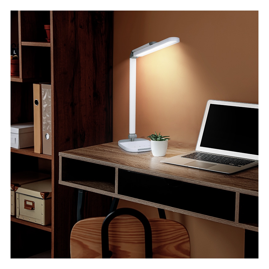 Lâmpada de mesa LED regulável com toque e luz noturna LED/10W/5V 3000/4000/5000K branco