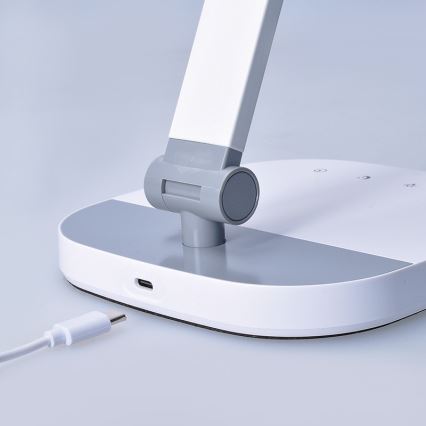 Lâmpada de mesa LED regulável com toque e luz noturna LED/10W/5V 3000/4000/5000K branco