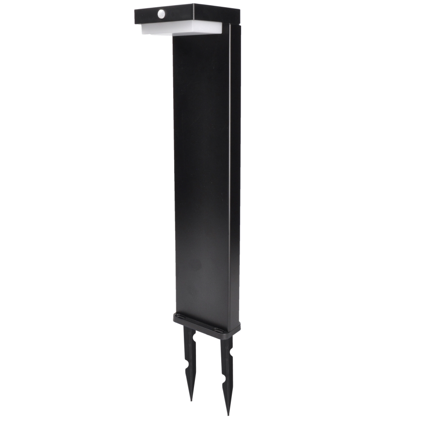 Lâmpada Solar LED com sensor de movimento e crepúsculo PALERMO LED/5W/5V 2000 mAh IP54 preta