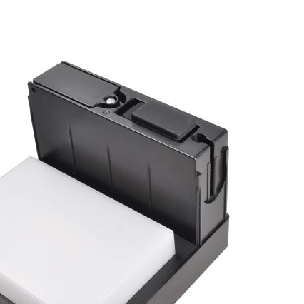 Lâmpada Solar LED com sensor de movimento e crepúsculo PALERMO LED/5W/5V 2000 mAh IP54 preta