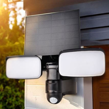 Refletor solar LED com sensor LED/9W/3,7V 3600 mAh IP54