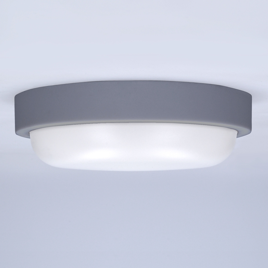 Iluminação de parede exterior LED LED/20W/230V 4000K IP54 cinzento redondo