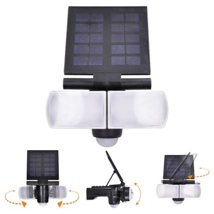 Refletor solar LED com sensor 2000mAh LED/8W/3,7V IP44