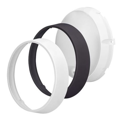 Aplique de parede LED para exterior com sensor 2 em 1, LED 20W, 230V, 3000/4000/6500K, IP65, Ø 22 cm