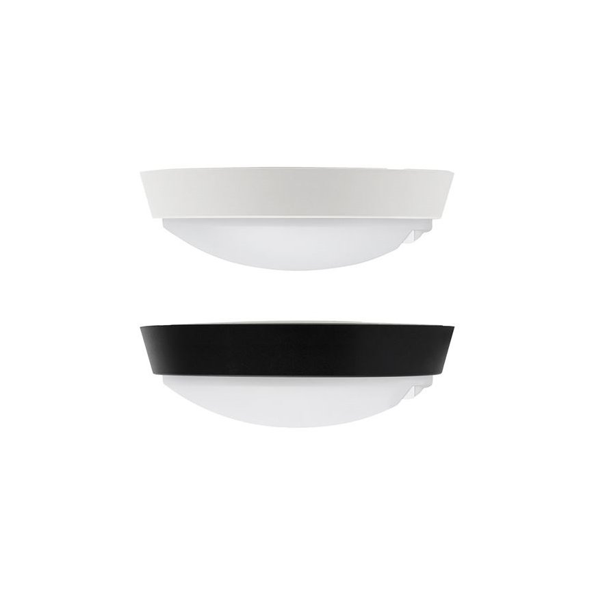 Aplique de parede LED para exterior com sensor 2 em 1, LED 20W, 230V, 3000/4000/6500K, IP65, Ø 22 cm