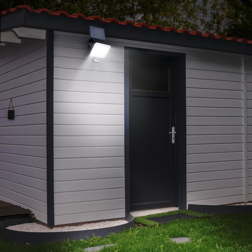 Refletor solar LED com sensor de movimento LED/11W/3,7V 4400mAh 3000K/4000K/6500K IP54