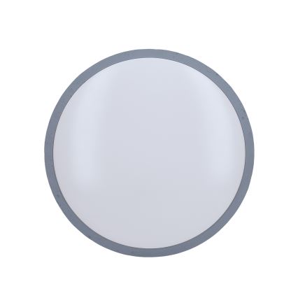 Luminária de teto LED regulável GREY LED/48W/230V 3000-6500K cinza diâmetro 38 cm + controlo remoto
