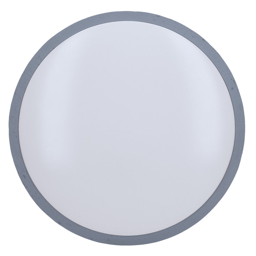 Luminária de Teto LED Regulável GREY LED/60W/230V 3000-6500K cinza diâmetro 49 cm + controlo remoto